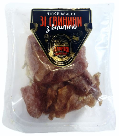 Чипсы мясные из свинины с вишней Галичмясо 50 г