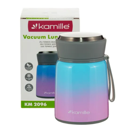 Термос харчовий 530мл з нерж.сталі KAMILLЕ 2096 | Зображення 9