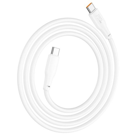 Дата кабель Hoco X93 Force Type-C to Type-C 100W (2m) White | Зображення 3