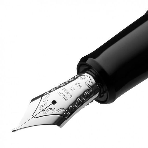 Перьевая ручка Pilot Custom Heritage 912 Золотое перо Черная, экстра-мягкое (FA) | Зображення 2