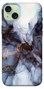 Чохол з картинкою Чорно-білий мармур для Apple iPhone 15 Plus (6.7")