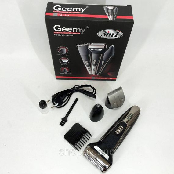 Електробритва для густої бороди GEMEI GM-598, Електрична бритва з вбудованим акумулятором ZH-36 | Зображення 4