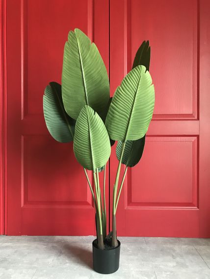 Искусственное банановое дерево 120 см в горшке – декоративное растение | Зображення 7