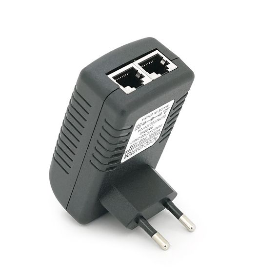POE інжектор 12V 2A (24Вт) із портами Ethernet 10/100Мбіт/с