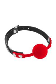 Класичний кляп з силіконовою кулькою Fetish Tentation Silicone Gag Ball, Червоний
