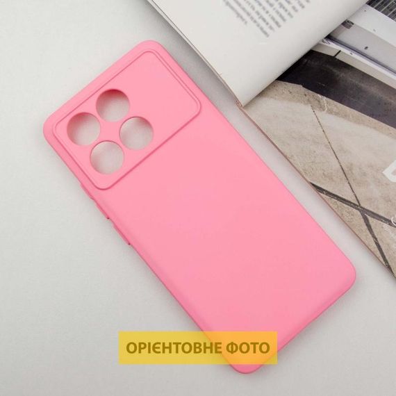 Чохол TPU GETMAN Liquid Silk Full Camera для Xiaomi Poco X6 / Note 13 Pro 5G Рожевий / Pink | Зображення 1