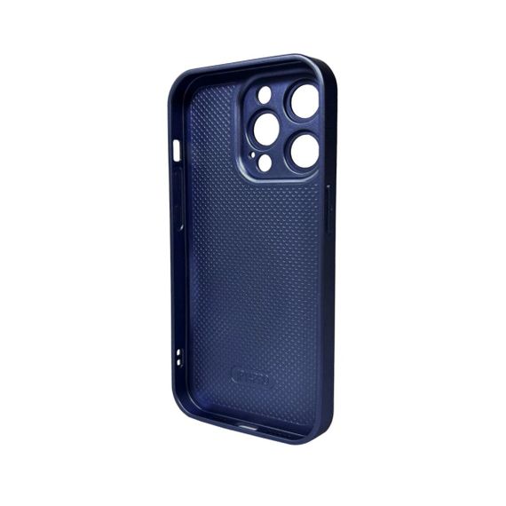 Чохол для смартфона AG Glass Matt Frame Color Logo for Apple iPhone 14 Pro Navy Blue | Зображення 1