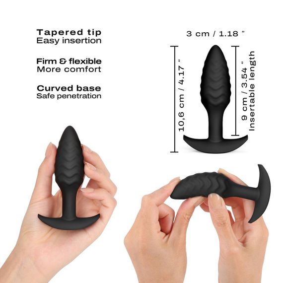 Анальна пробка Dorcel WAVY PLUG, діаметр 3 см, силікон Sex Aura | Зображення 1