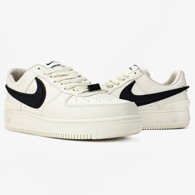 Кросівки демісезонні Nike Air Force матеріал шкіра колір бежевий, чорний