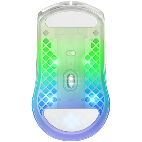 Мишка SteelSeries Aerox 3 Wireless Ghost, RGB, 18000dpi., 6кн., прозора | Зображення 4