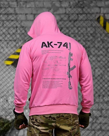 Тактическая худи MAKLIN   АК-74 розовая ДЛ7063