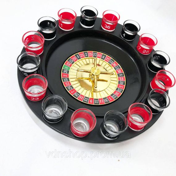Алкогольная рулетка с рюмками игровой набор "Пьяная рулетка" 16 рюмок, Игра для развлечения на вечеринке ED-68 | Зображення 3