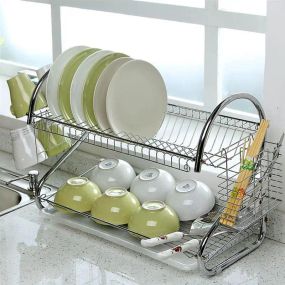 Стійка для зберігання посуду kitchen storage rack, сушарка для посуду