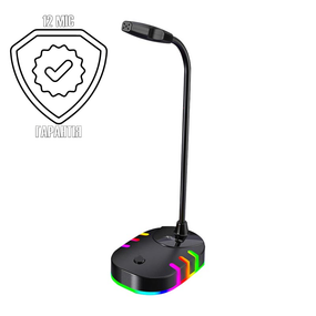 Игровой микрофон RGB XTRIKE XMC-02 |3.5mm/USB|, микрофон для игр, стриминговый микрофон