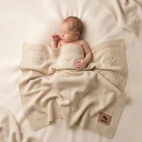 Дитячий плед демісезонний молочний 80*90