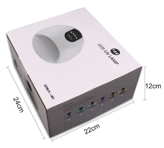 Лампа для манікюру та педикюру UVLED XZMUV-M3 168 Вт для сушіння гель лаку Біла | Зображення 1
