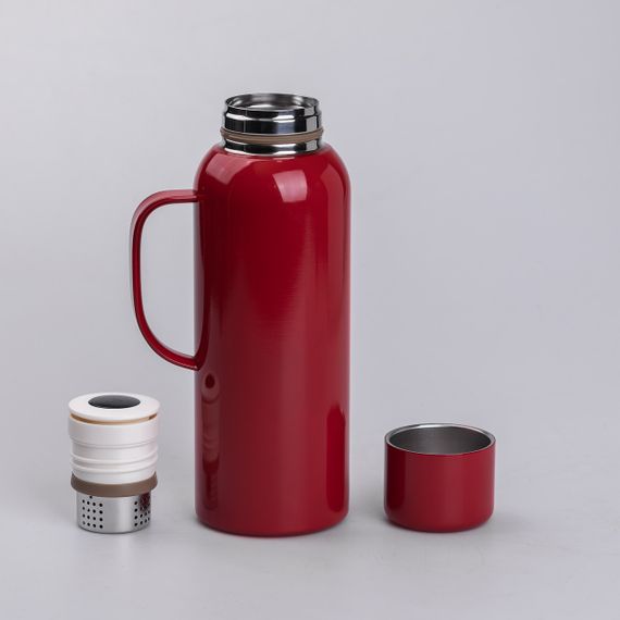 Термос Vacuum с датчиком температуры на 820 мл красный HP-14-55R | Зображення 3