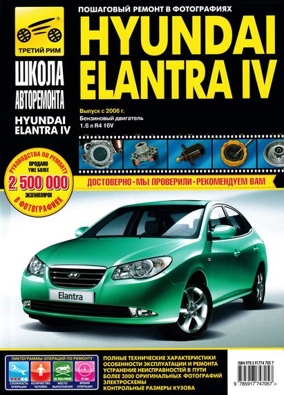 Hyundai Elantra IV. Посібник з ремонту й експлуатації. Книга