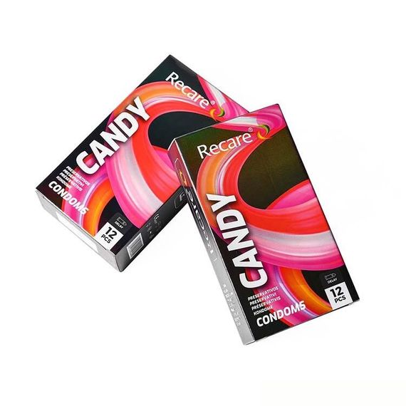 Презервативи Holographic Recare Delay Candy Condoms 12 шт, пролонгувальний ефект, цукерковий аромат | Зображення 2