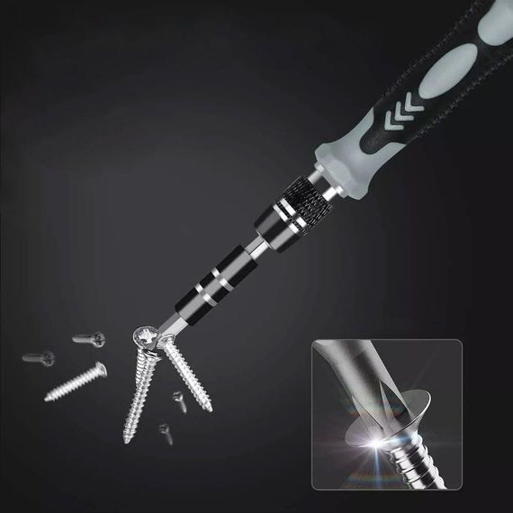 Набір прецизійних викруток та біт (115в1) для ремонту техніки, в кейсі / Багатофункціональна викрутка для ремонту телефонів та | Зображення 4