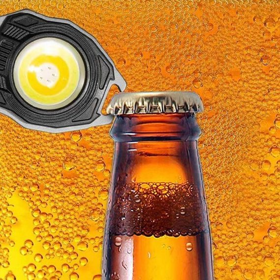 Багатофункціональний LED ліхтарик на карабіні, з USB, W5147 / Акумуляторний ліхтар-брелок / Ручний міні ліхтарик | Зображення 7