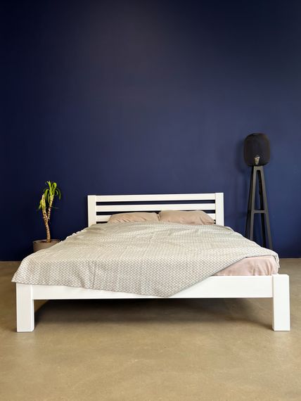 Односпальне дерев&#039;яне ліжко Mebigrand Колумбія Сіро-синій (S7010R90B) 70х190 см (MBG-14625) | Зображення 3