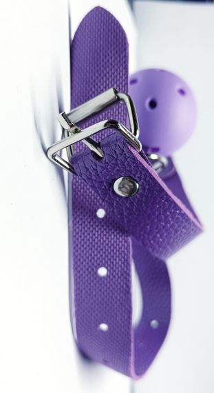 Кляп «Love Gag» цвет фиолетовый sexstyle | Зображення 3