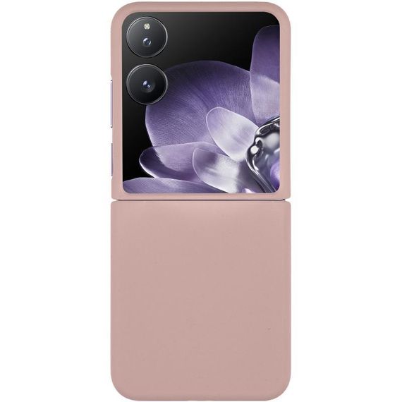 Чохол Foldables Silicone Cover Lakshmi (AAA) для Xiaomi Mix Flip Білий / White Рожевий / Pink Sand | Зображення 1