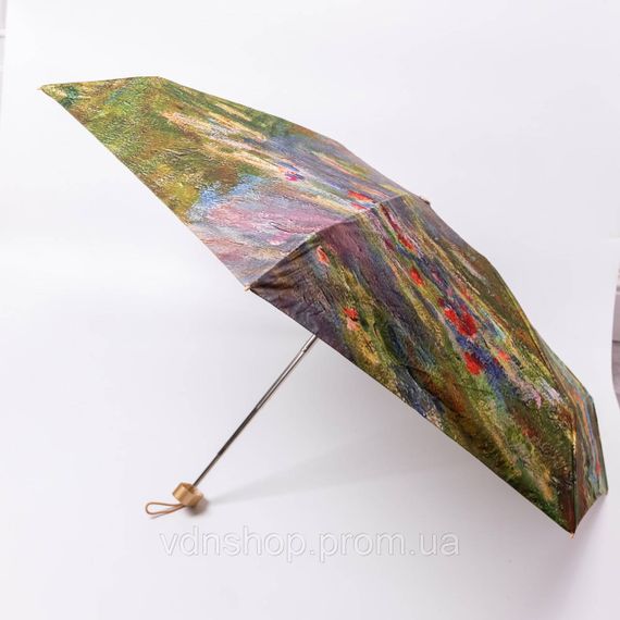 Парасолька механічна «Водні лілії» Моне міцна надійна з поліестеру діаметр 91 см HP-23-1GR | Зображення 3