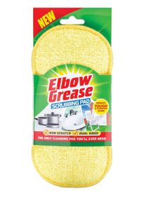 Губка для чистки абразивная Elbow Grease Scrubbing Pad Желтая 1шт