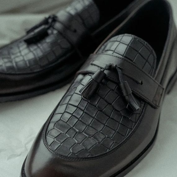 Туфли лоферы, коричневые 45 размер | Зображення 1