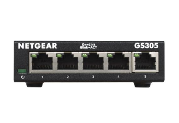 Коммутатор NETGEAR GS305 5xGE, неуправляемый (GS305-300PES)