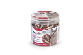 Ласощі для котів Camon Сендвіч з тріскою, куркою та курячою печінкою 60г