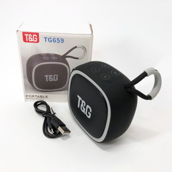 Портативна Bluetooth-колонка TG659 із ремінцем. WX-455 Колір: чорний | Зображення 3