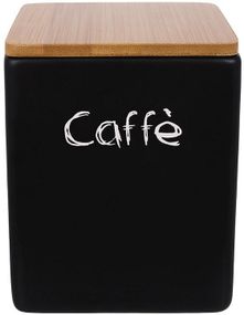 Банка для кави Caffe Obsidian 440мл керамічна (чорна)