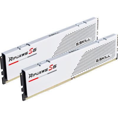 Модуль памяти для компьютера DDR5 32GB (2x16GB) 5600 MHz Ripjaws S5 White G.Skill (F5-5600J4040C16GX2-RS5W) | Зображення 1