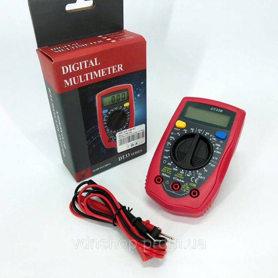 Мультиметр цифровий тестер амперметр 33, Цифровий вимірювач напруги та опору, Тестер професійний PR-72 | Зображення 3