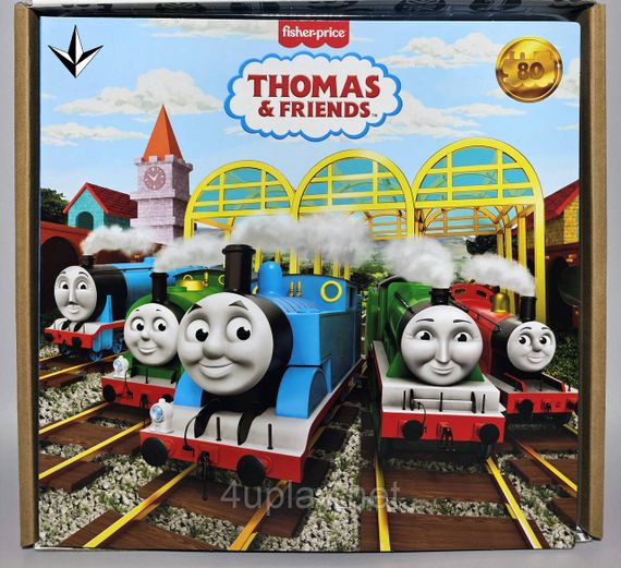 Набор из 5 классических паровозиков Томас и друзья из юбилейной серии к 80-летию Thomas & Friends Оригинал Fisher-Price | Зображення 3