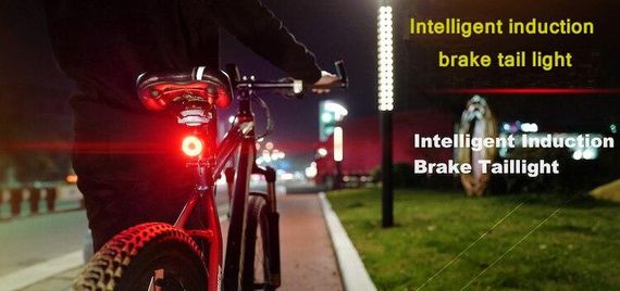Розумний велосипедний задній ліхтар, світлодіодний ліхтарик з датчиком гальма, велосипедний ліхтарик DEN-073 | Зображення 6
