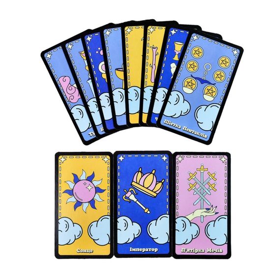 Гадальні карти Таро 30482 картка з посиланням на інструкцію 78 штук | Зображення 1