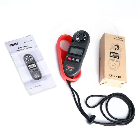 Анемометр цифровий 0,7-30 м/с, -10-45 °C WINTACT WT816A | Зображення 3