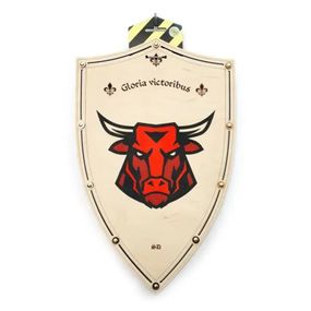 Сувенірний дерев'яний щит "Буйвол" 000157, 47х30 см