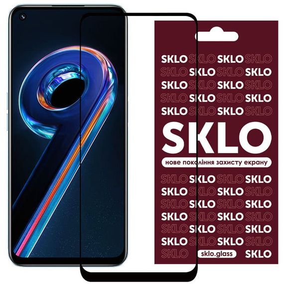 Захисне скло SKLO 3D для Realme 9 Pro / 9i / 9 5G / C35 / OnePlus Nord CE 2 Lite 5G Чорний