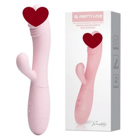 Вібратор зі стимуляцією клітора SNAPPY (рожевий) Sex Aura
