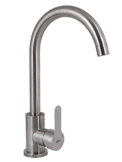 Змішувач для кухні Brinex Pure 015F U-образний Nickel BRIPUR015FNKL