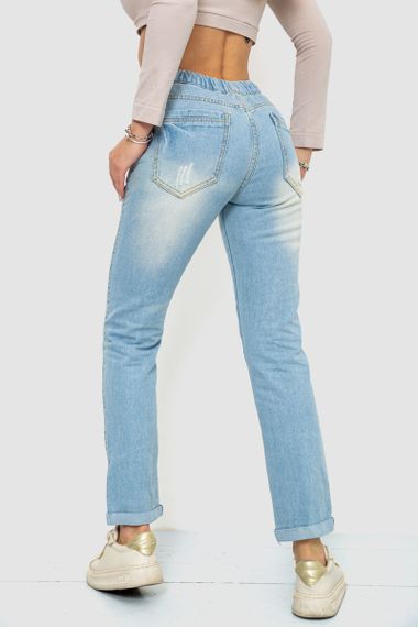 Джинсы женские на резинке  -уценка, цвет голубой, 244R5006-U-1 | Зображення 3
