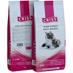 Корм для кошек, Говядина, CRISS (10 кг)