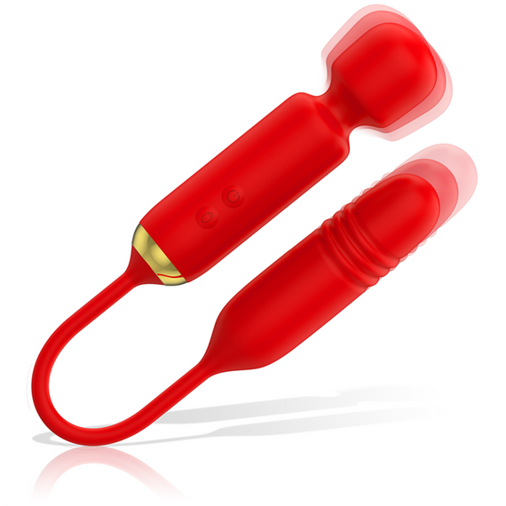 Вібратор 2 в 1: масажер + фрикції Toscana колір: червоний Mia (Іспанія) sexstyle