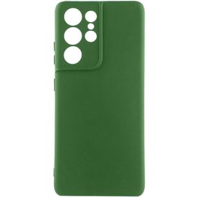 Чехол Silicone Cover Ummi Lakshmi Full Camera (AA) для Samsung Galaxy S22 Ultra Зеленый / Dark green
