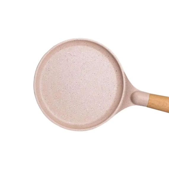 Алюминиевая блинная сковорода с мраморным антипригарным покрытием Ø 20 см, толстое дно MGC бежевый HP-4-426CR | Зображення 3